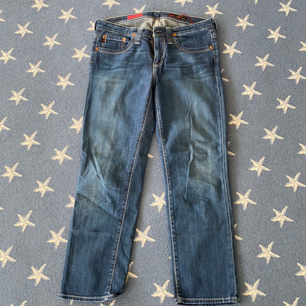 AG Jeans, cropped boyfriend jeans size 28